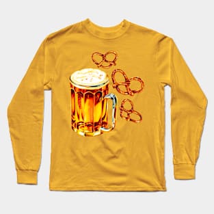 Beer Pretzels Long Sleeve T-Shirt